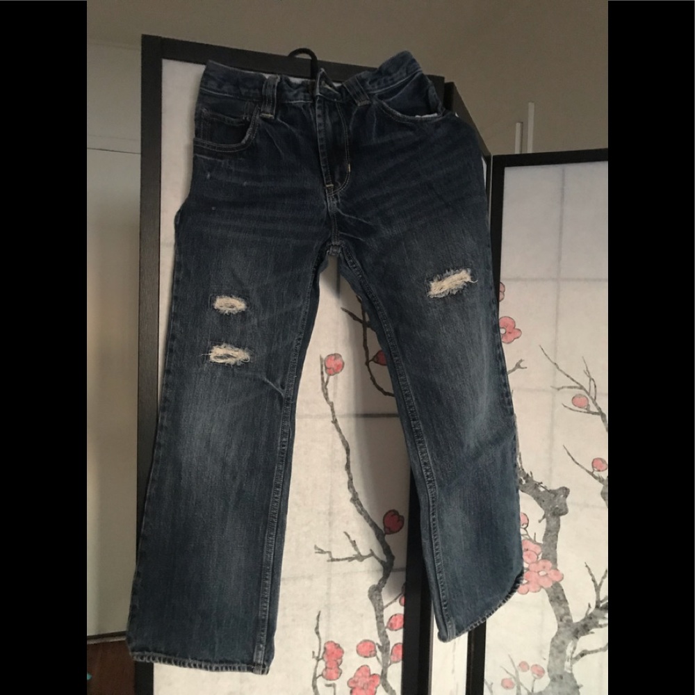 Dark blue boot fit jeans